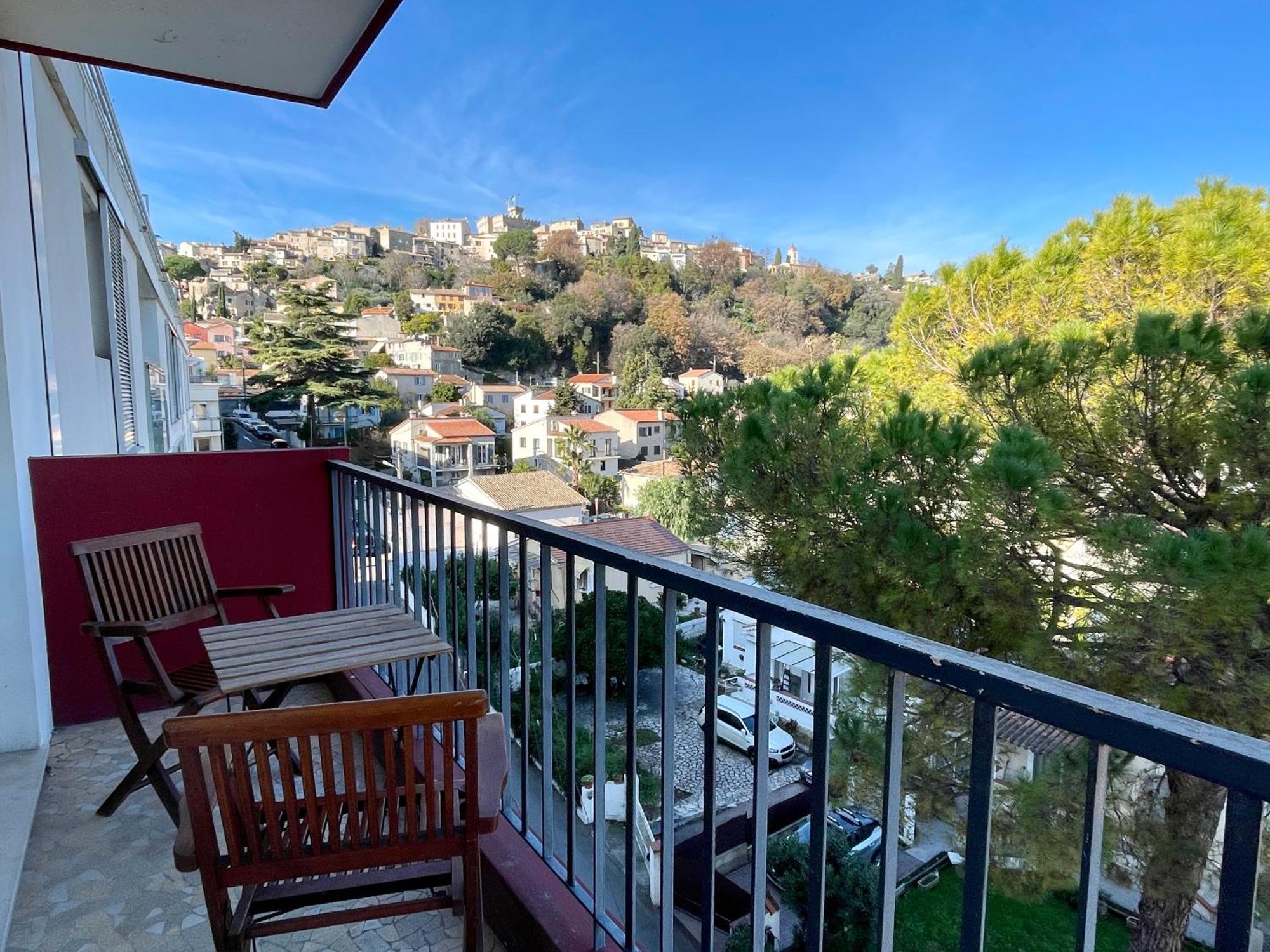 Bright Appartment With View Cagnes-sur-Mer Exteriör bild
